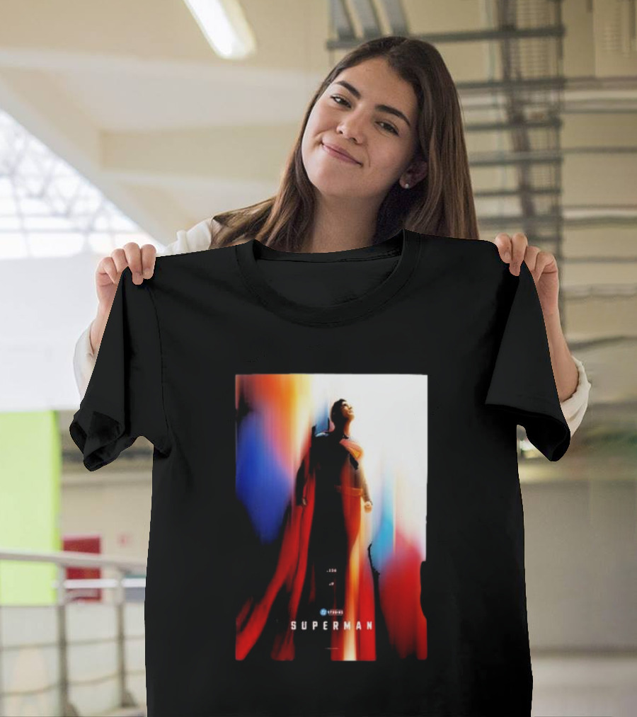Superman 2025 Movie Look Up Heroic Color Burst T-Shirt