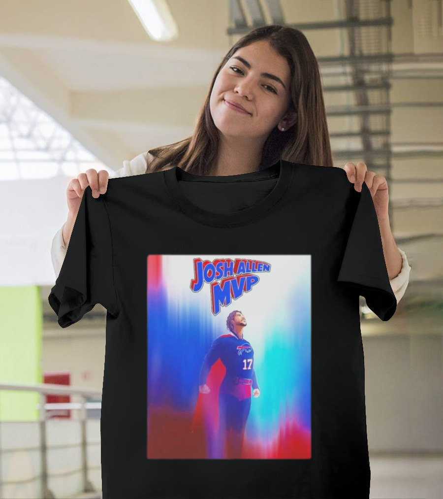 Josh Allen MVP Superman Buffalo Bills 17 T-Shirt