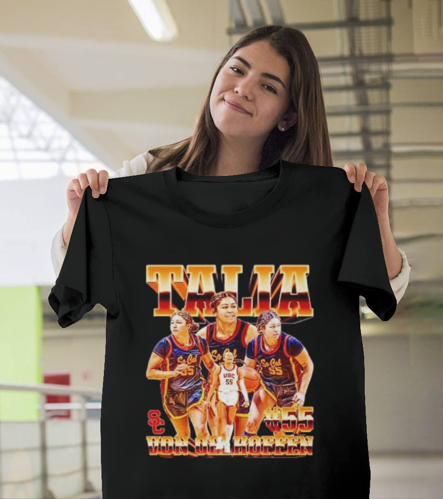 Talia Von Oelhoffen USC Trojans #55 Vintage Player Collage Sc Cal T-Shirt