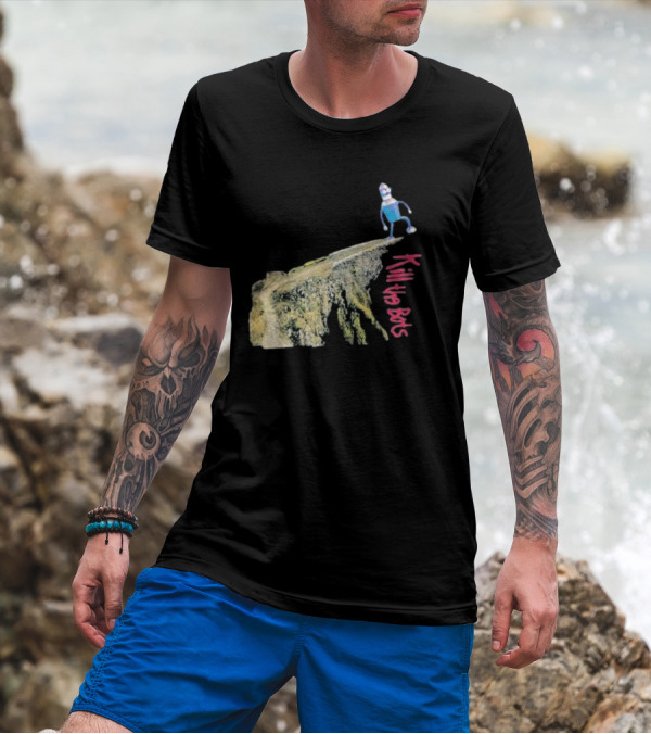 Tari Is For Humans Kill The Bots Robot On Cliff Edge T-Shirt