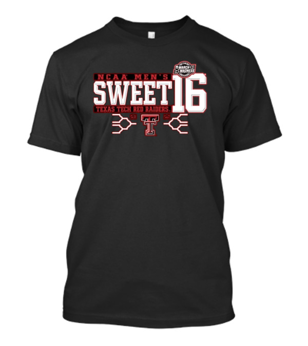 NCAA Men's March Madness Texas Tech Red Raiders Sweet 16 2025 T-Shirt