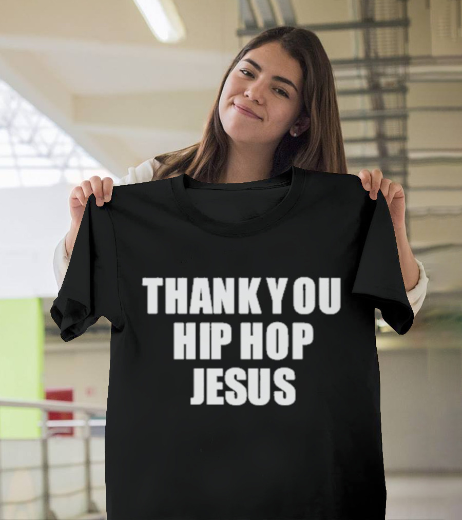 Thank You Hip Hop Jesus Bold Text Statement T-Shirt