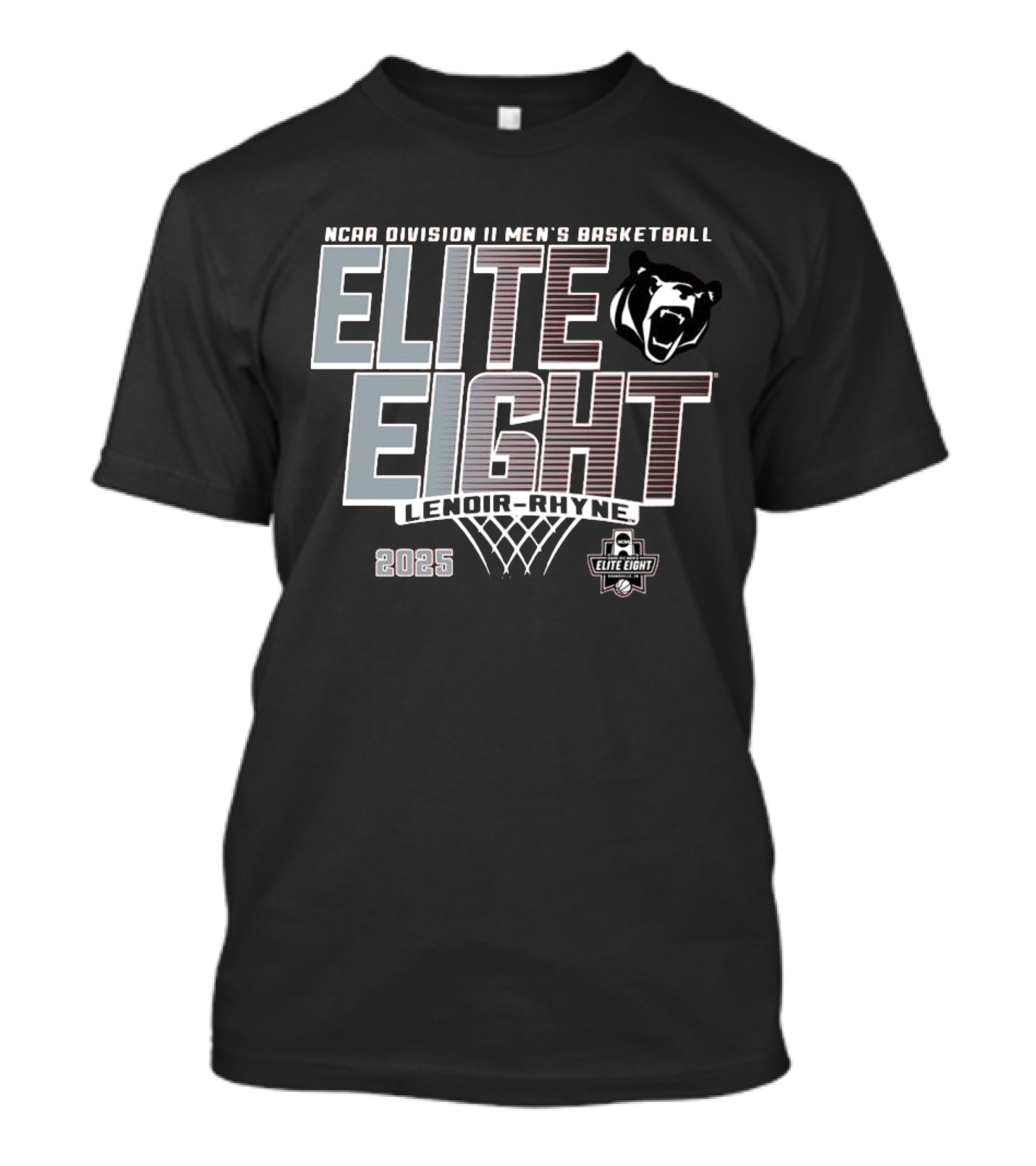 NCAA Division II Men's Basketball Elite Eight Lenoir-Rhyne 2025 T-Shirt