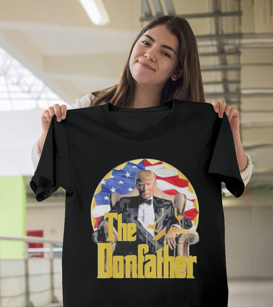 The Donfather Trump American Flag Tuxedo T-Shirt