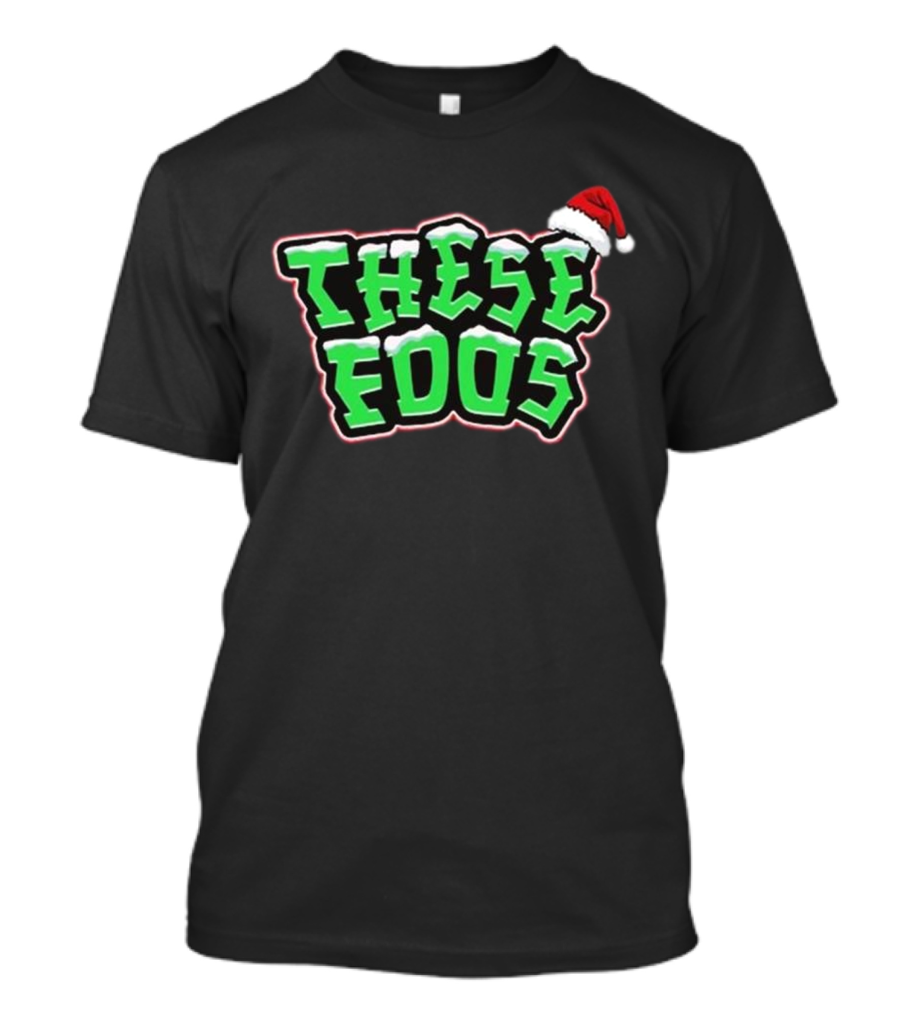 These Foos Santa Hat Christmas Spirit T-Shirt