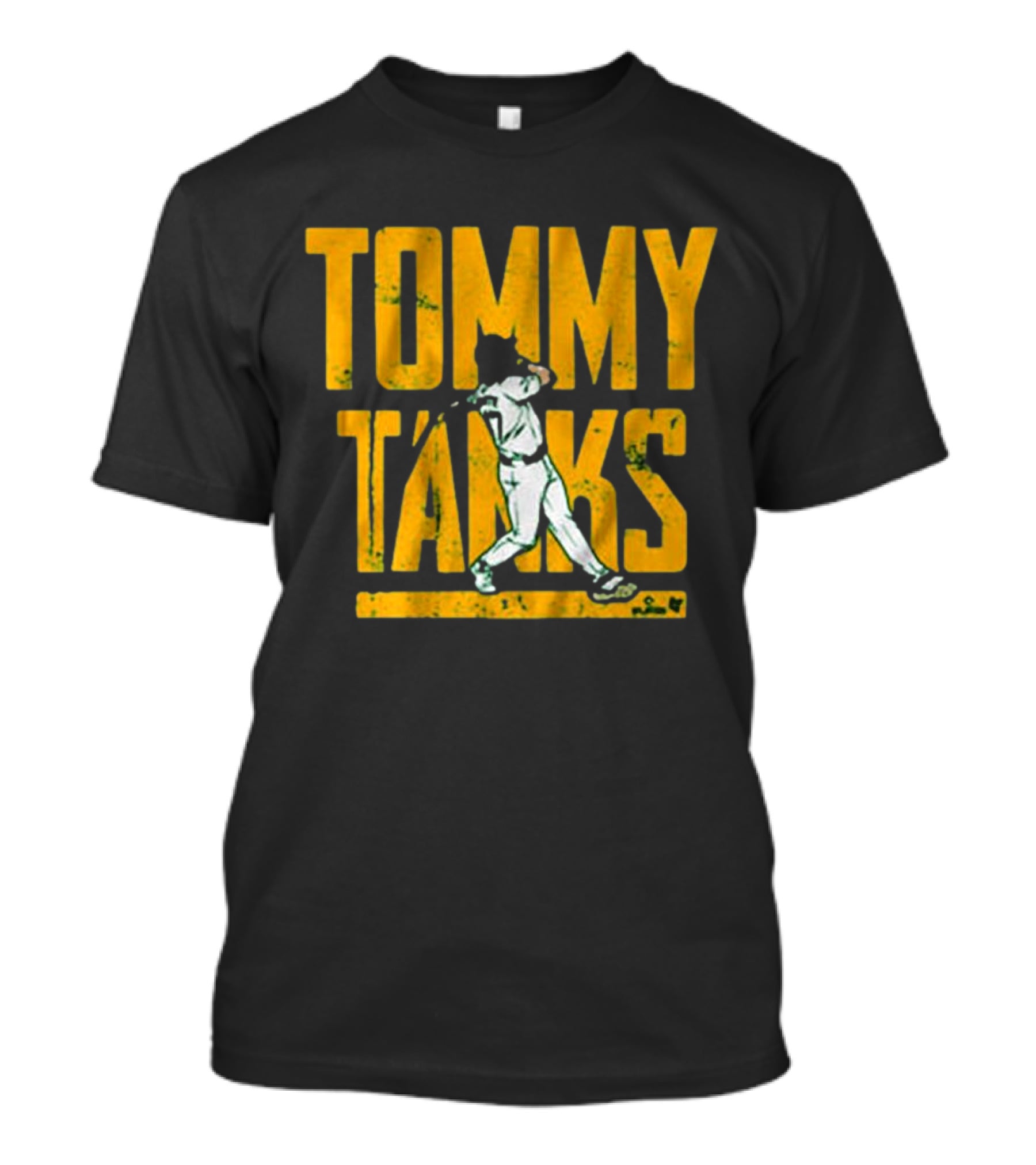 Tommy Tanks Baseball Player Silhouette T-Shirt