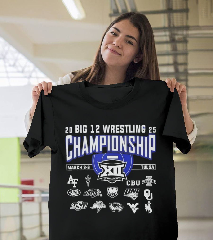 2025 Big 12 Wrestling Championship March 8-9 Tulsa T-Shirt