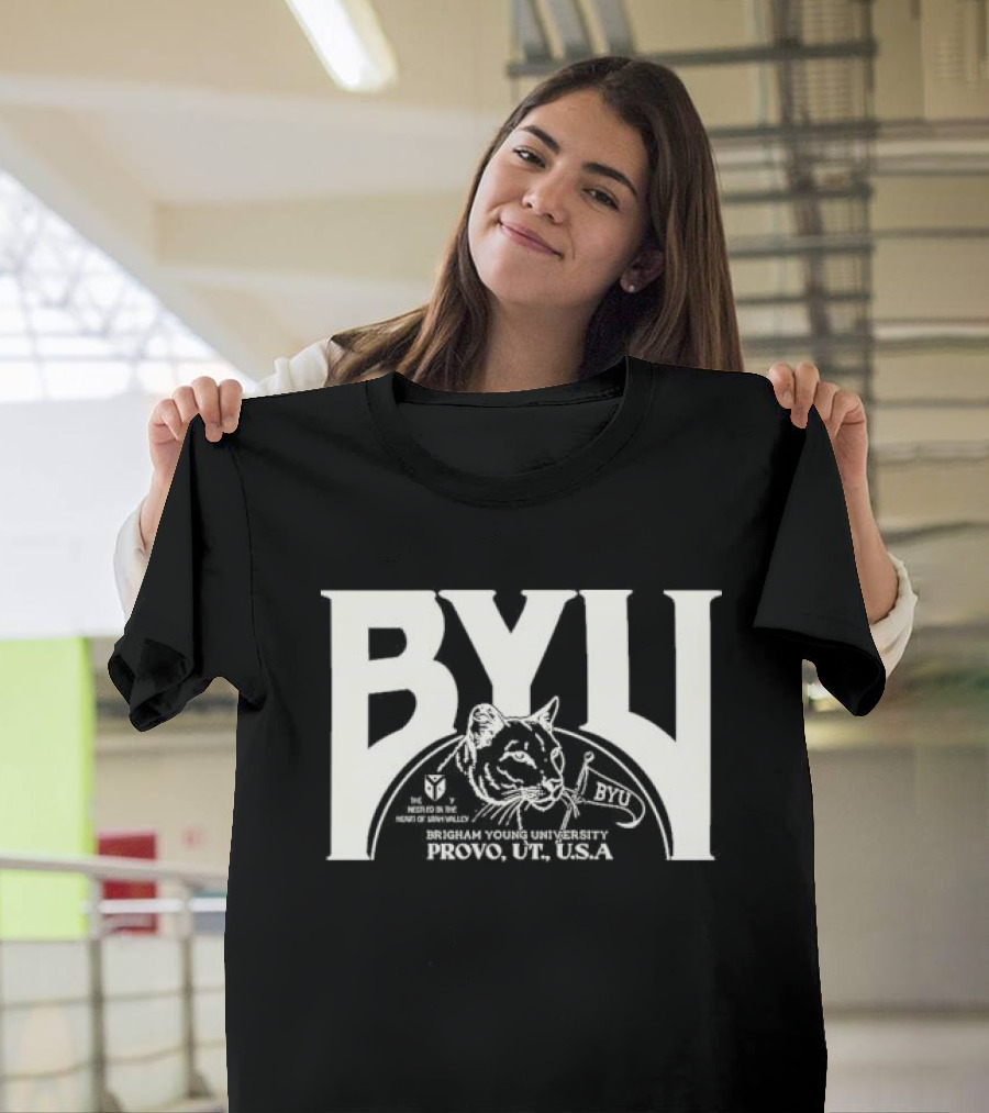 BYU Heritage Tysdyes Brigham Young Cougars Provo America T-Shirt