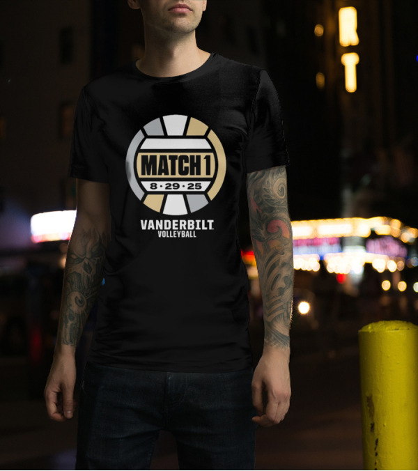 Vanderbilt Volleyball Match 1 August 29 2025 T-Shirt