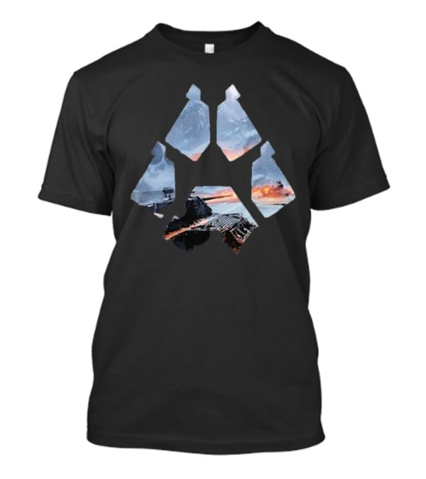 Wot Steel Hunter Winter Landscape Battle Icon T-Shirt