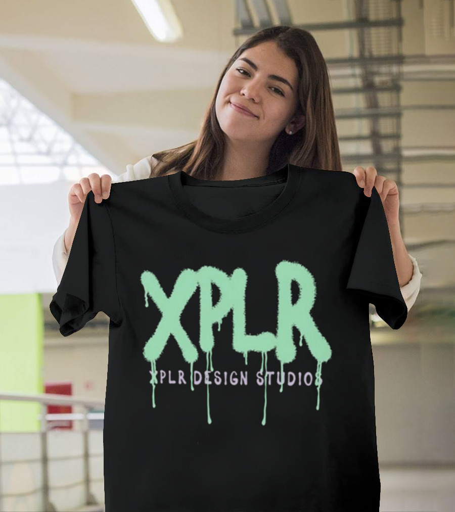 Xplr Studio Graffiti V.2 Droplet Style Text T-Shirt