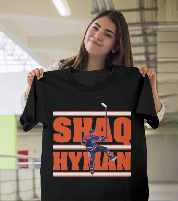 SHAQ HYMAN Hockey Player Celebration T-Shirt