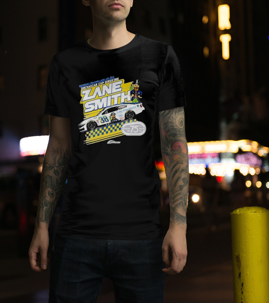 NASCAR Cup Series Zane Smith Long John Silver’s Car 75th Race 38 T-Shirt