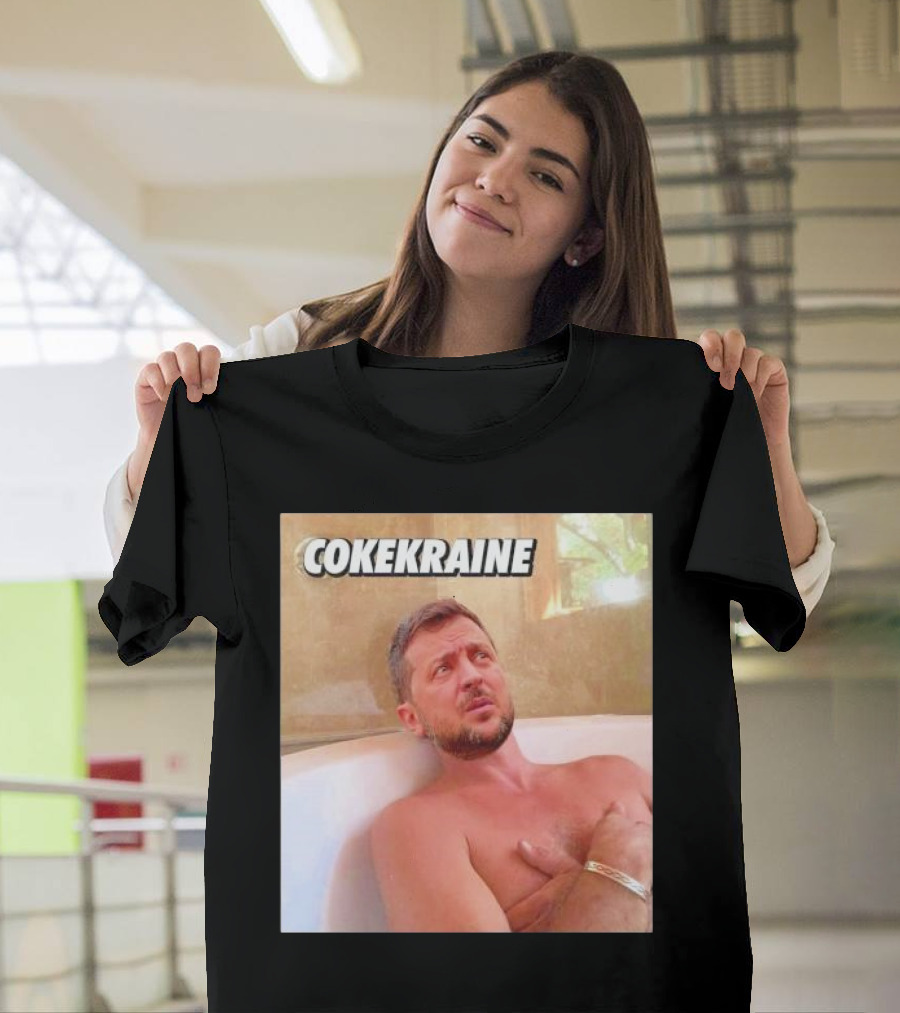 Zelenskyy Cokekraine Bathtub Image T-Shirt