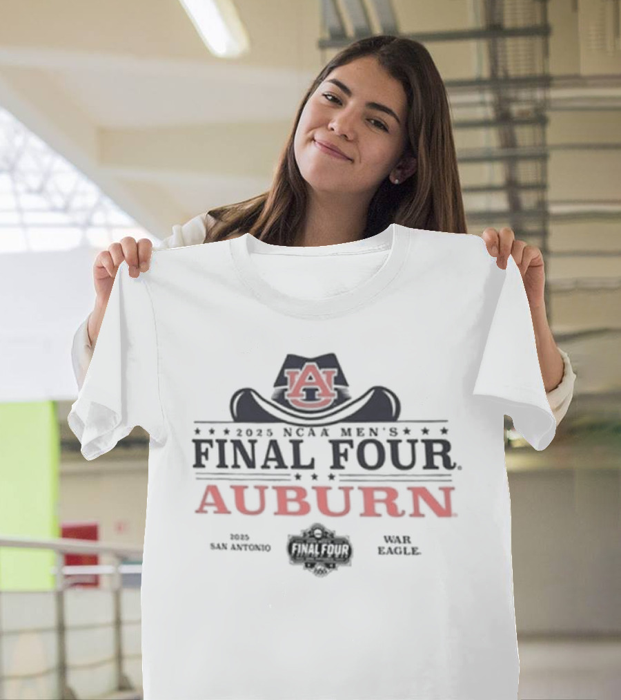 2025 Auburn Final Four Cowboy Hat T-Shirt