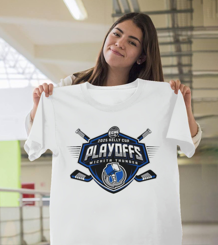 ECHL 2025 Kelly Cup Playoff Wichita Thunder T-Shirt