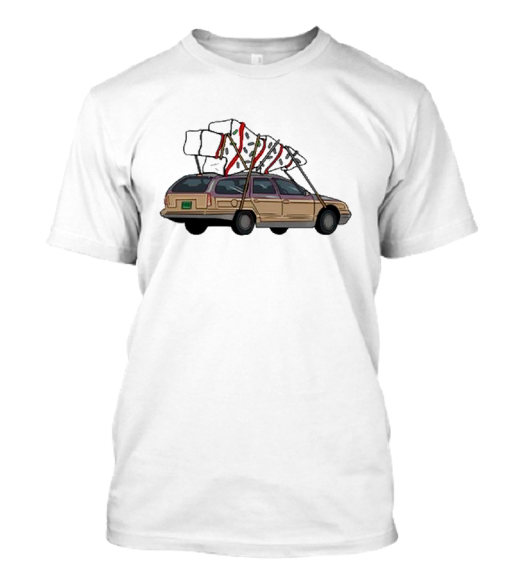 Barbell Voodoo Holiday Road Family Vacation Station Wagon T-Shirt