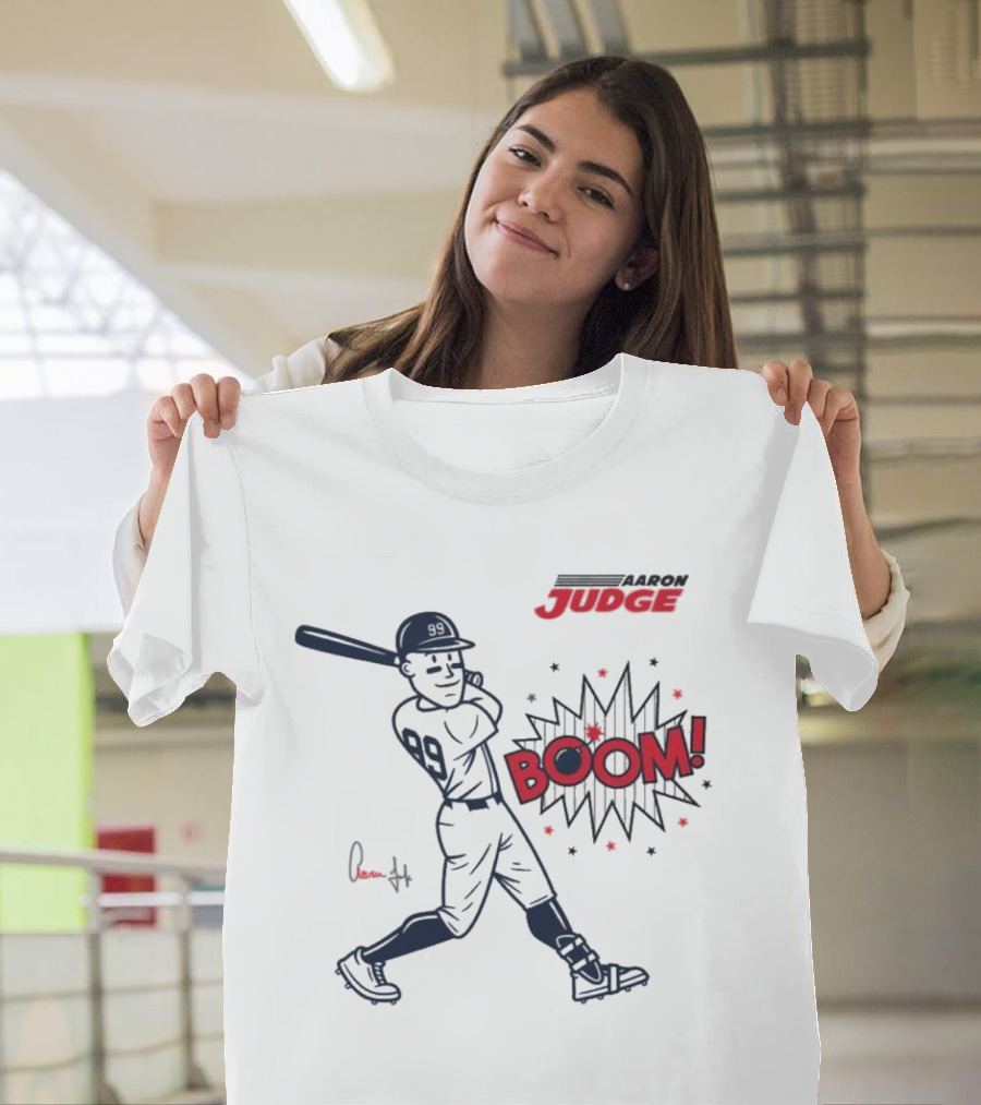 Aaron Judge Swings Into Action with Boom T-Shirt