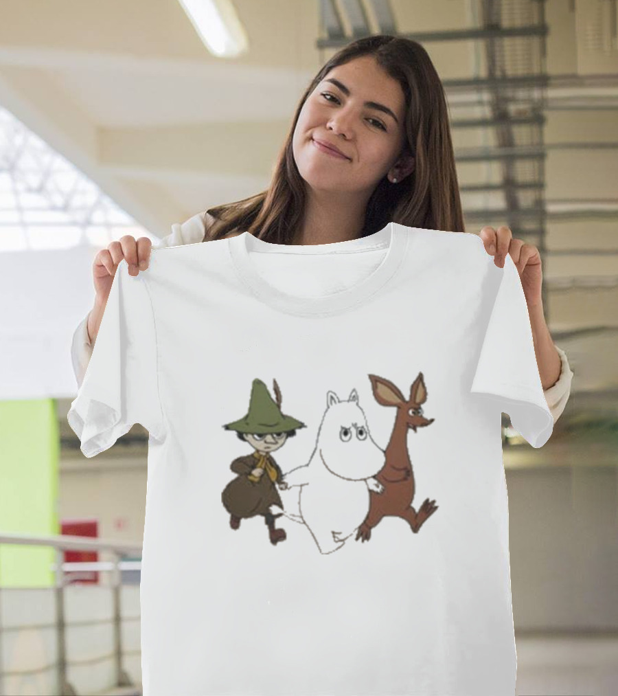 Bjork Moomin Sniff Snufkin Characters T-Shirt