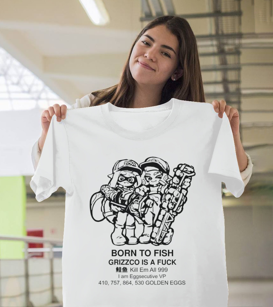 Born To Fish Grizzco Kill Em All 999 T-Shirt