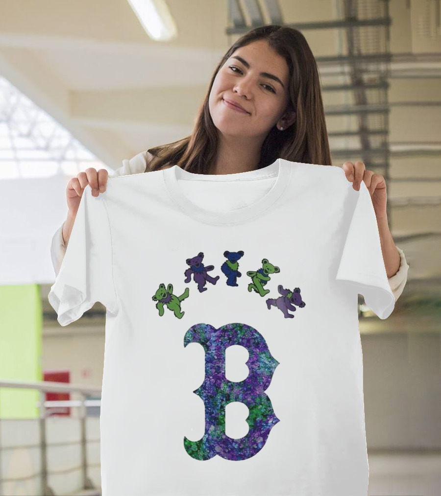 Boston Red Sox Grateful Dead Bears 2025 Event Night T-Shirt