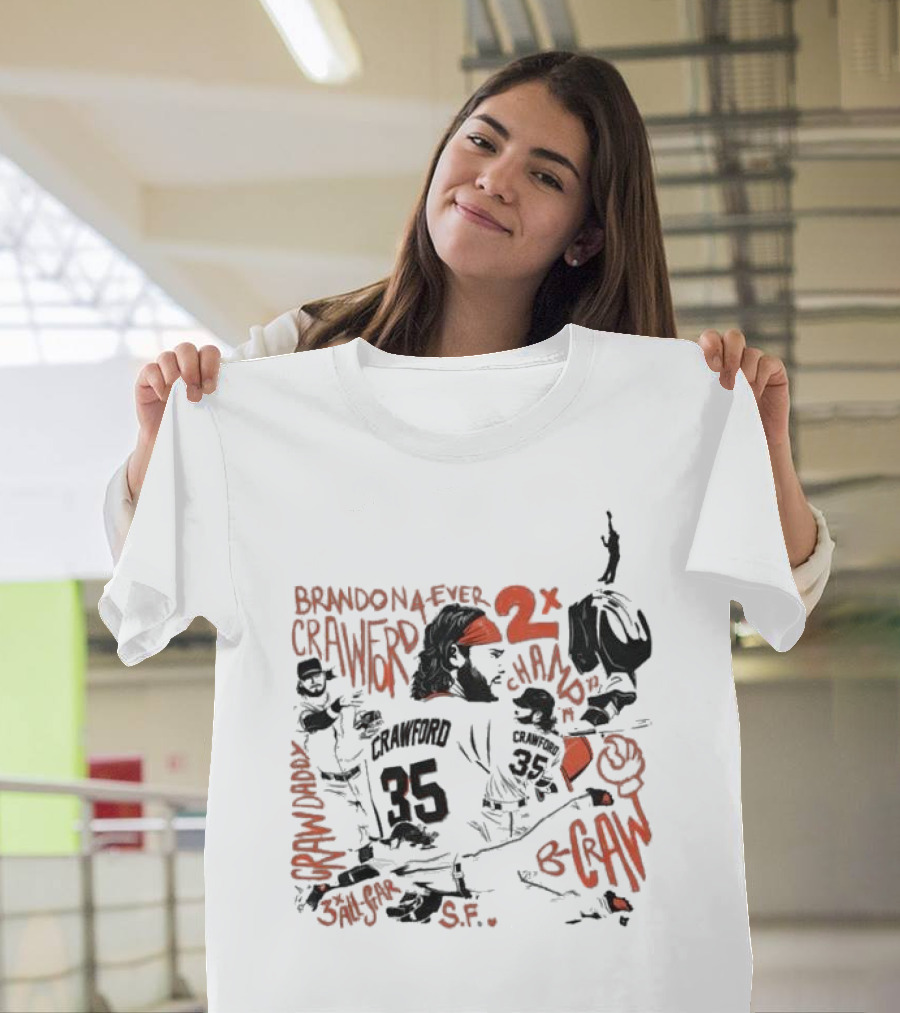 Brandon Crawford Forever Two Time Champion San Francisco Giants S.F. T-Shirt