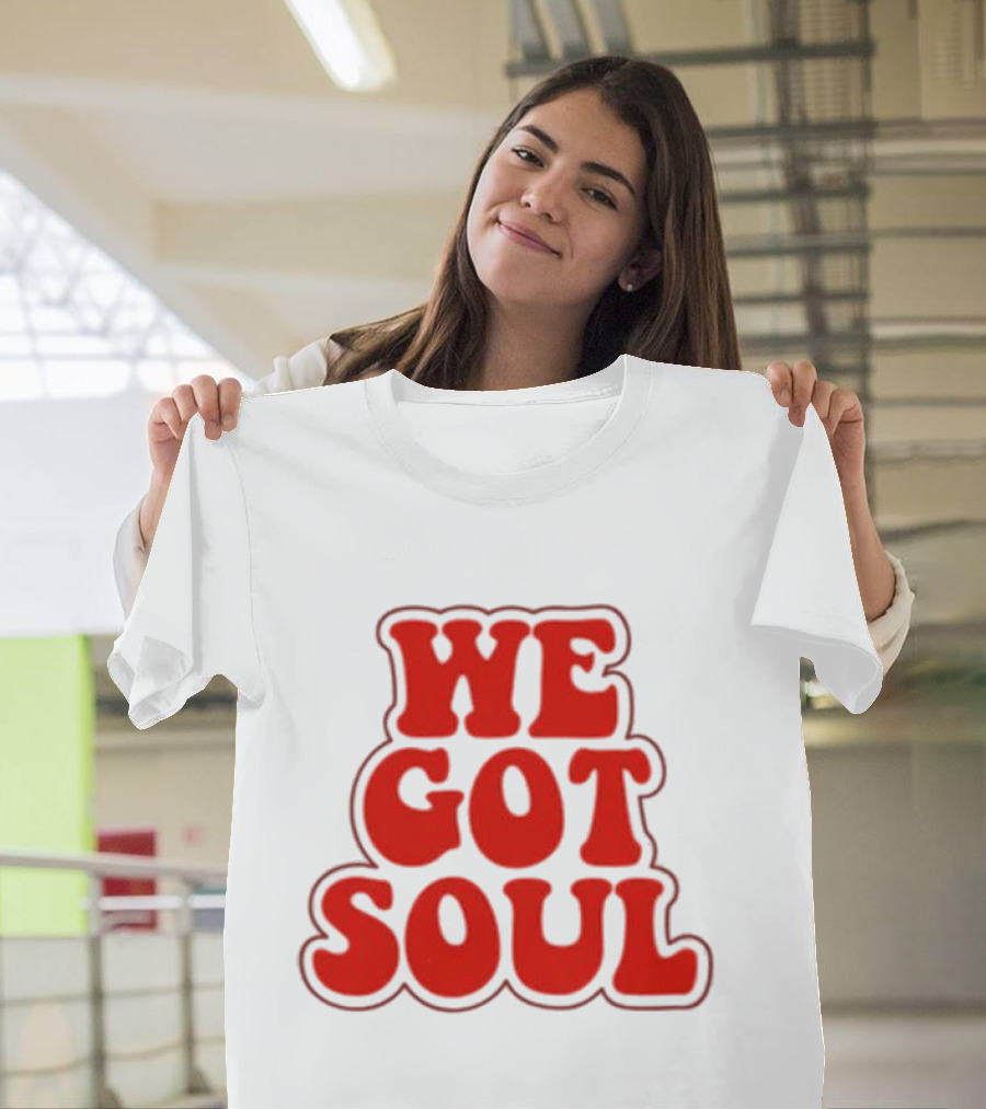 Burna Boy We Got Soul Retro Red Text Style T-Shirt