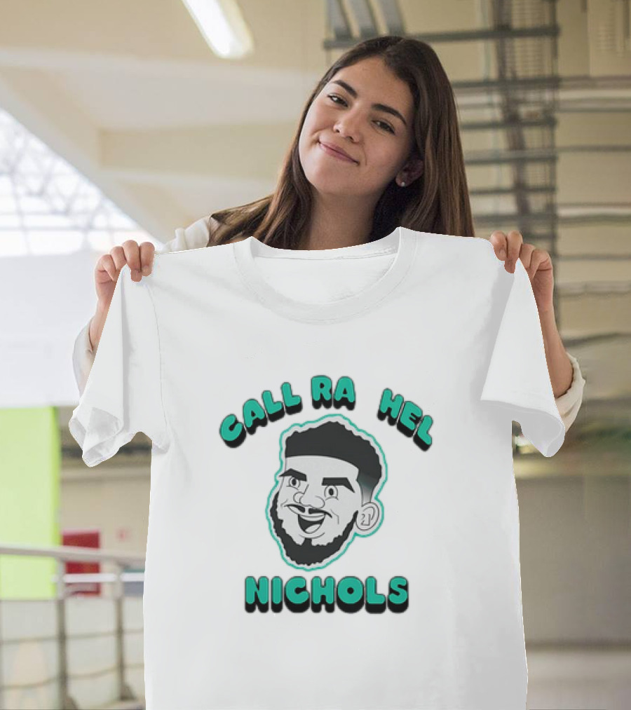 Call Rachel Nichols Cartoon Face With Beard T-Shirt