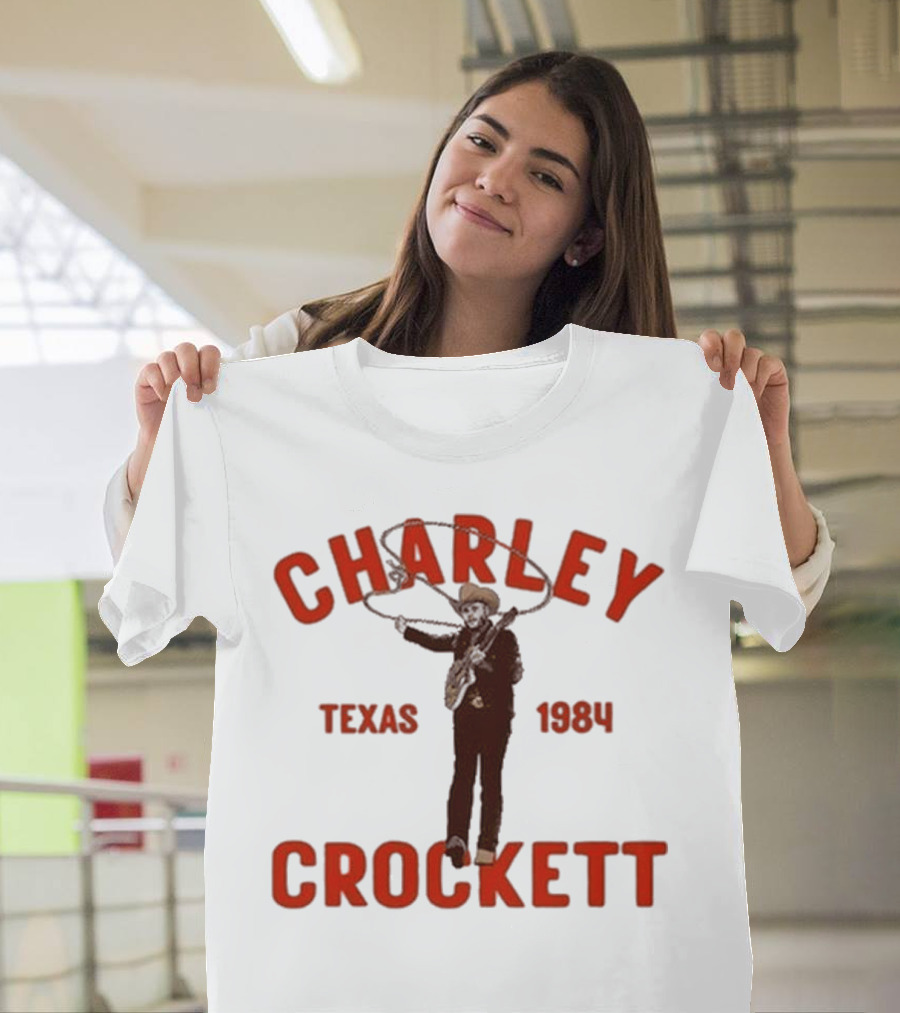 Charley Crockett Texas 1984 Lasso Cowboy T-Shirt