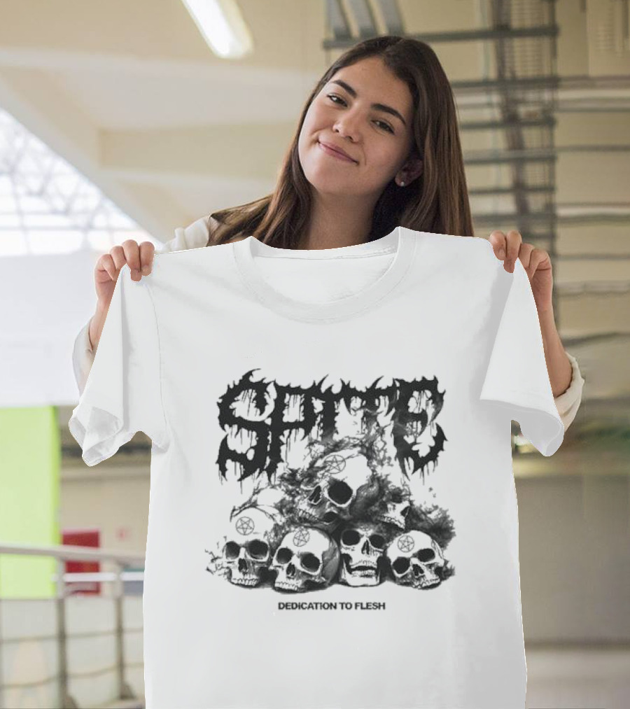 Catacombs Spite Skull Dedication To Flesh T-Shirt