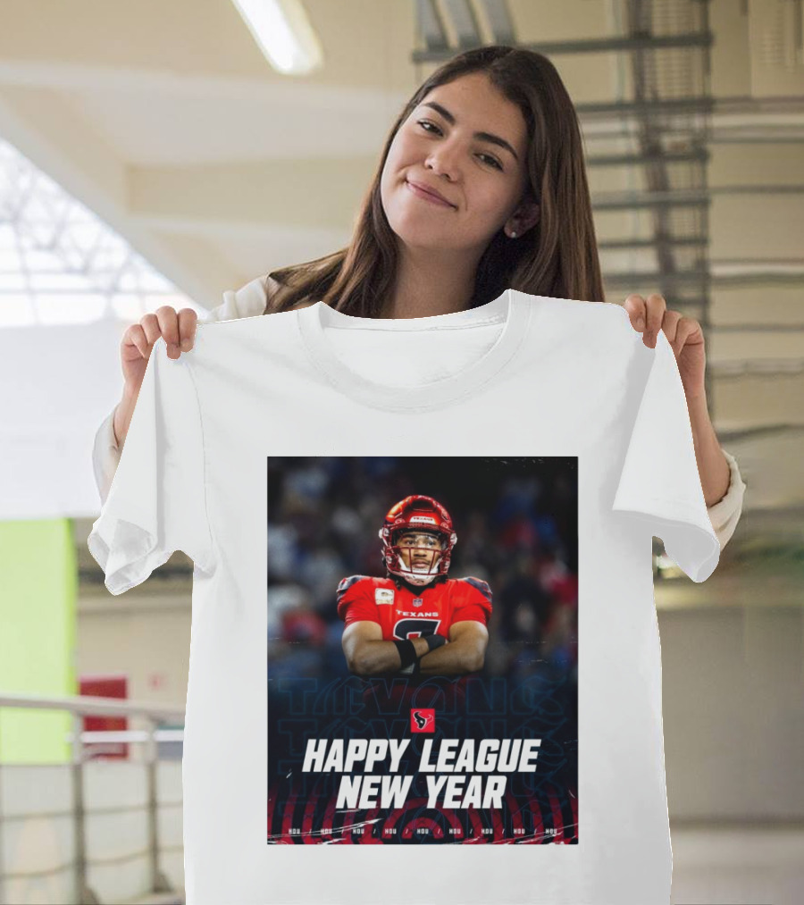 CJ Stroud Texans Happy League New Year HOU T-Shirt