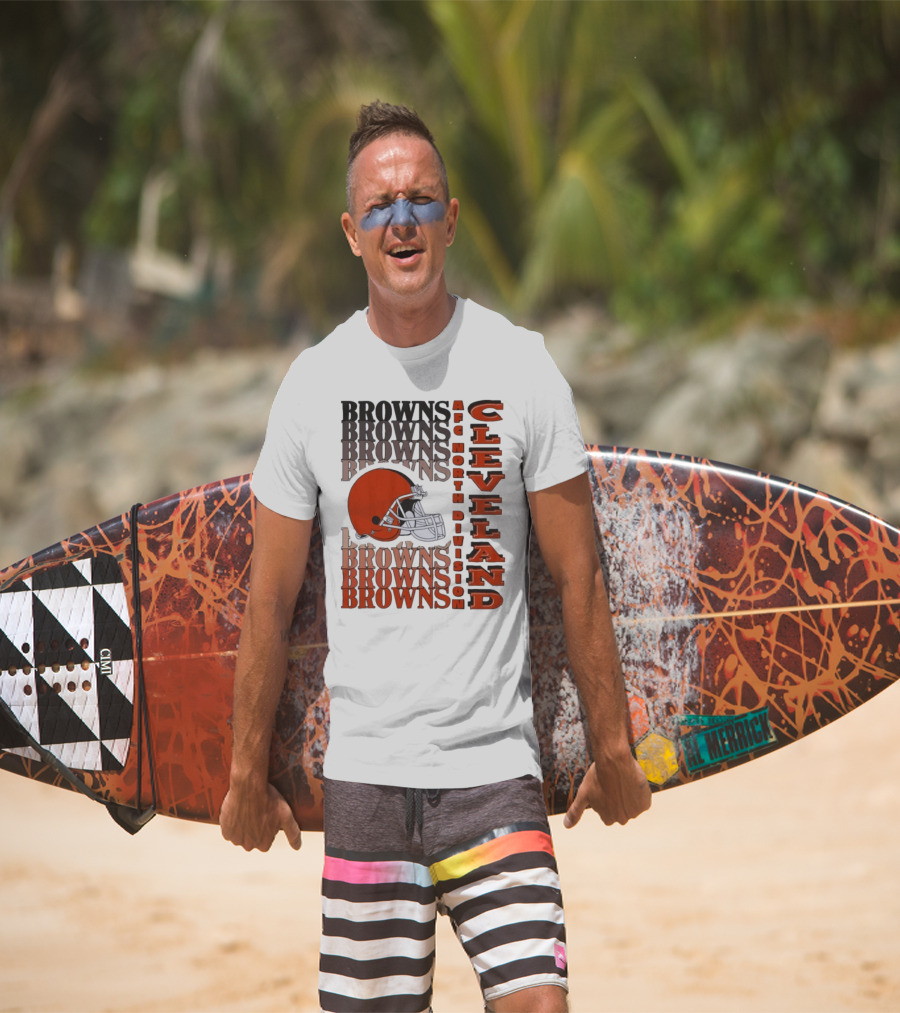 Cleveland Browns AFC North Division Browns Helmet T-Shirt