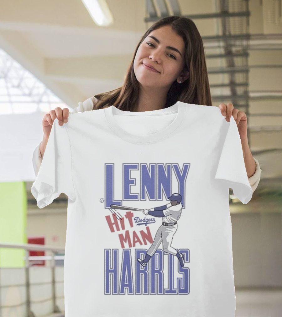 Lenny Harris Dodgers Hit Man Retro Baseball T-Shirt