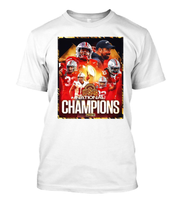 Ohio State Buckeyes National Champions 2024 Fox CFB T-Shirt