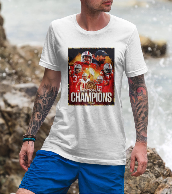 Ohio State Buckeyes National Champions 2024 Fox CFB T-Shirt
