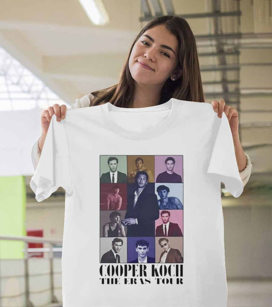 Cooper Koch The Eras Tour Multicolor Portrait Collage T-Shirt