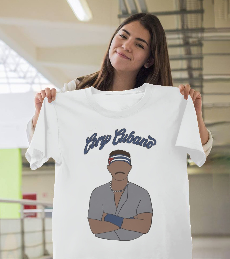 Cory Cubano Stylized Illustration With Headband And Necklace T-Shirt