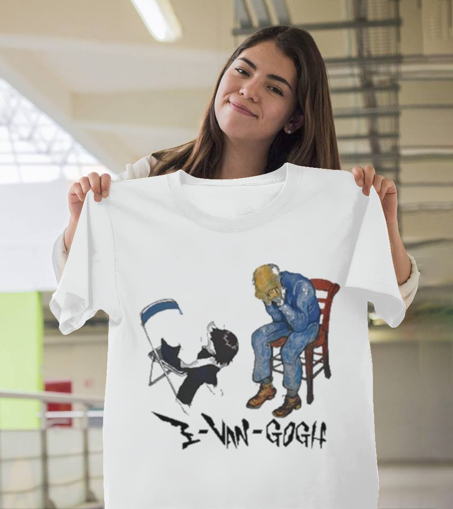 Evangogh Ikari Shinji And Gate Van Gogh Mashup T-Shirt