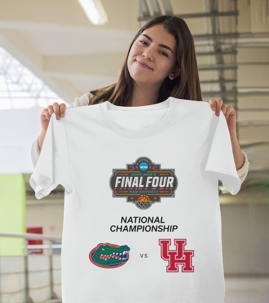Florida Gators Vs Houston Cougars NCAA 2025 Men’s Final Four San Antonio National Championship T-Shirt