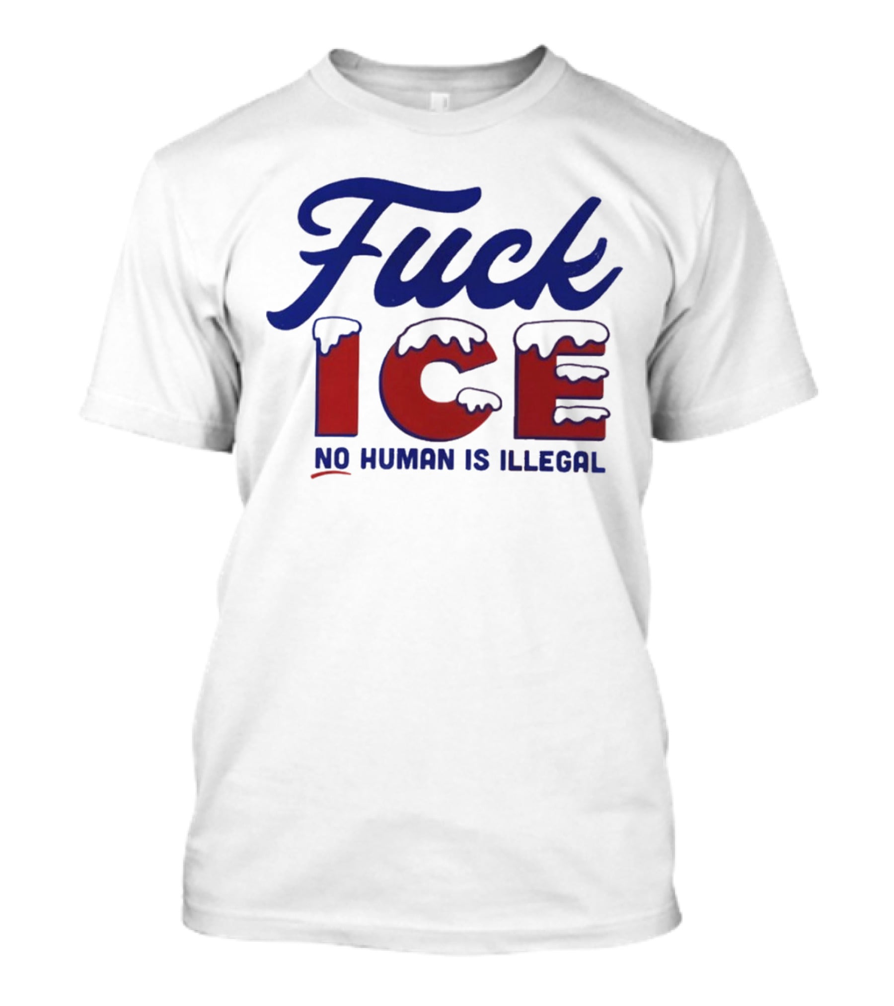 Fuck ICE No Human Is Illegal T-Shirt