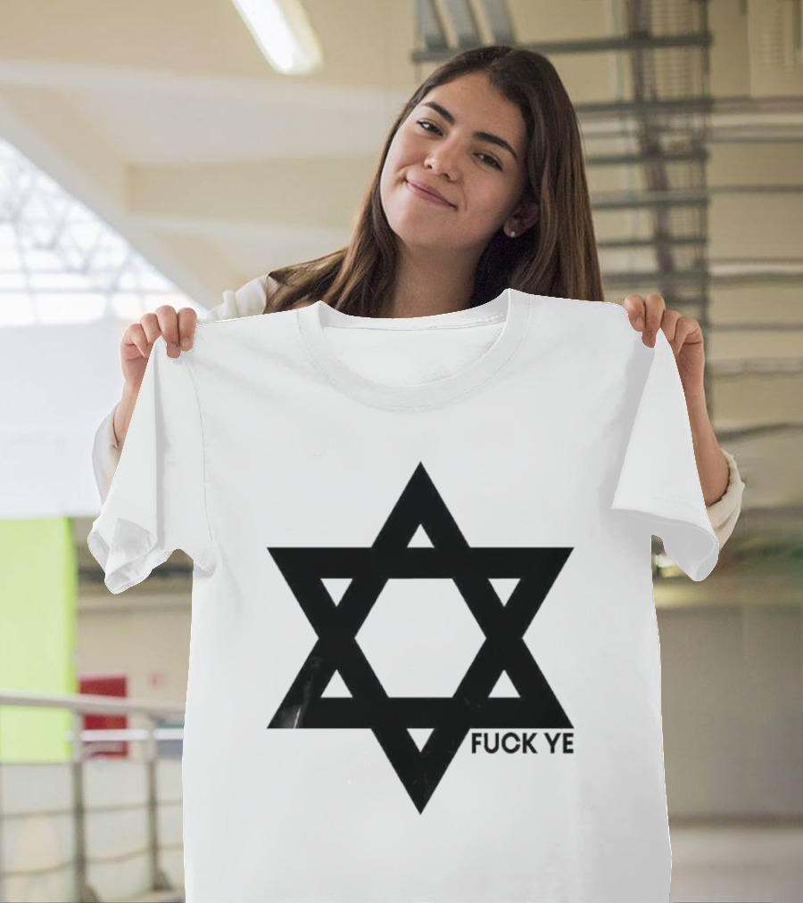 Kanye Middle Finger Fuck Ye Star Symbol T-Shirt