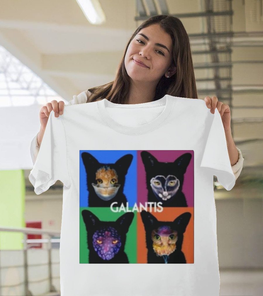 Galantis 4x Seafox Colorful Pop Art Quadrant T-Shirt