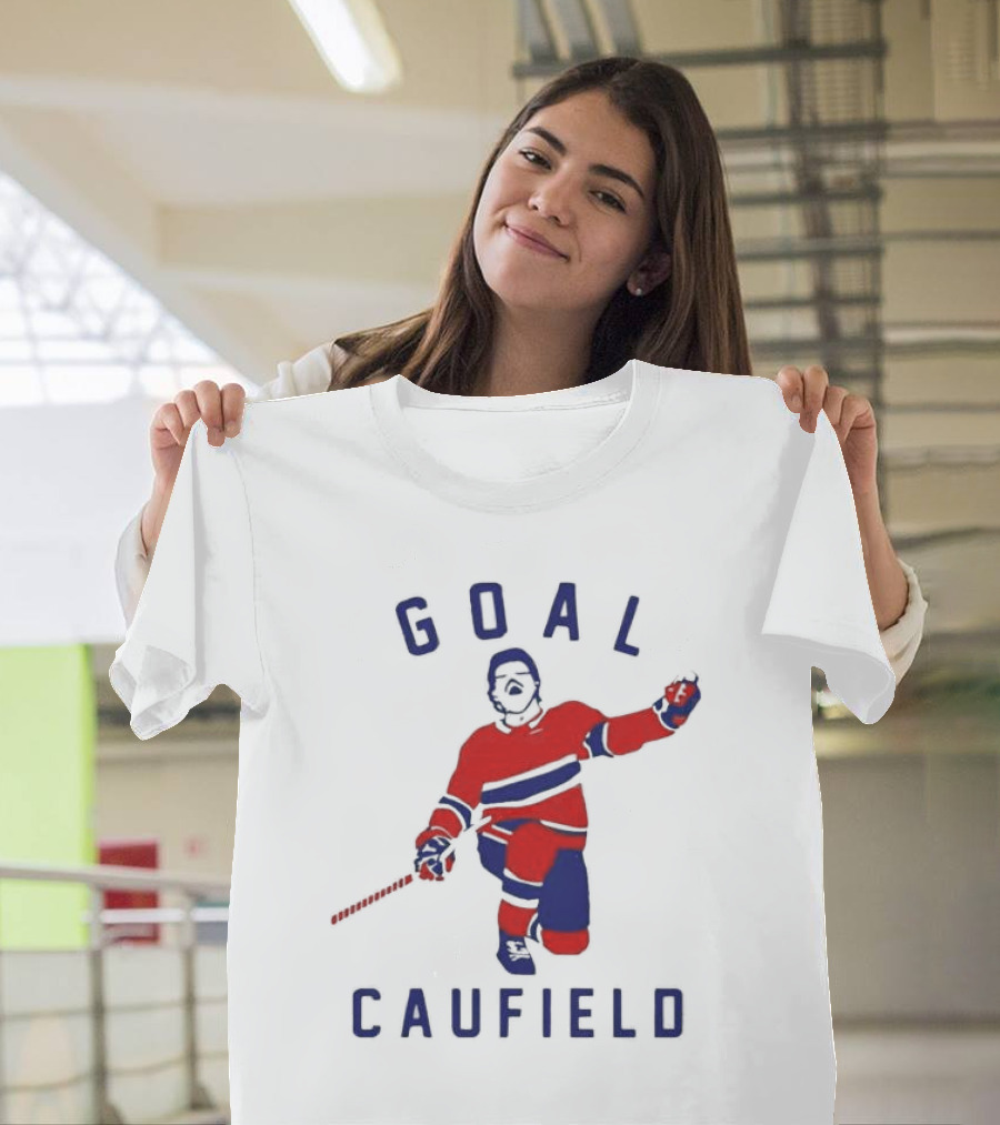 Goal Caufield Hockey Player Celebration T-Shirt