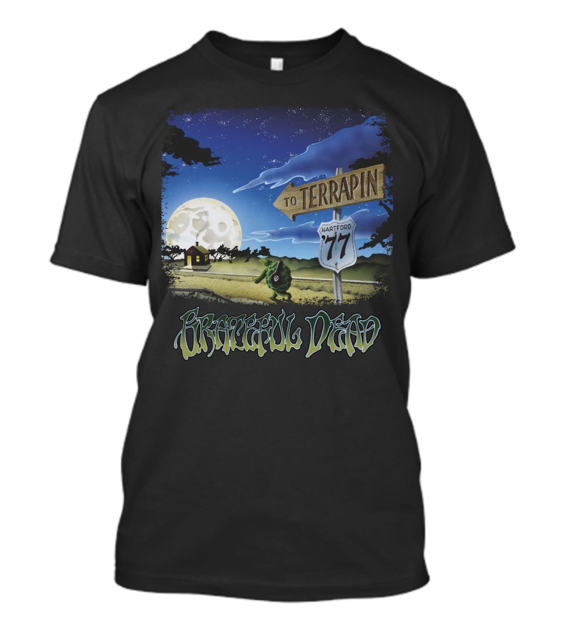 Grateful Dead Terrapin Hartford '77 Moonlit Journey T-Shirt