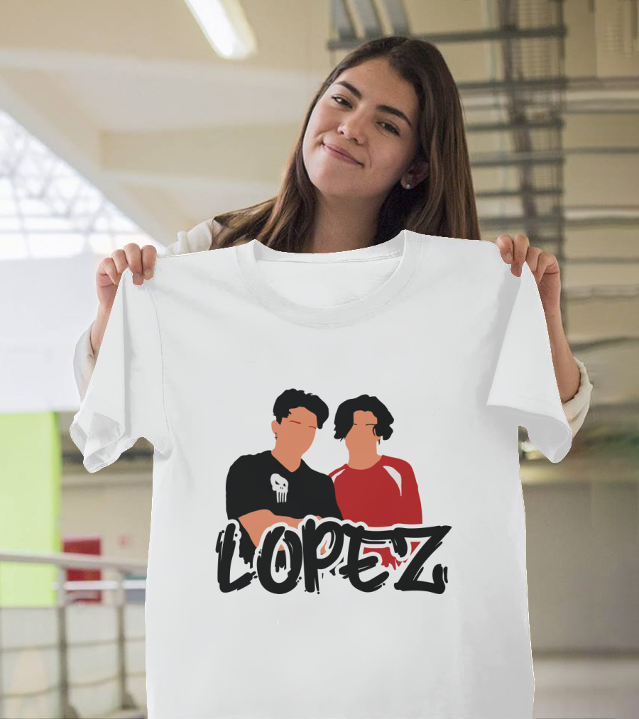 LOPEZ Punisher Skull Duo T-Shirt