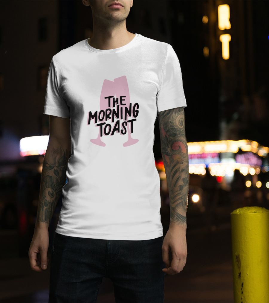 The Morning Toast Pink Glasses Logo Merch T-Shirt