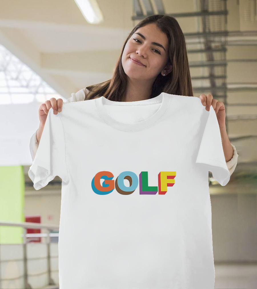 GOLF Colorful 3D Style Letters T-Shirt