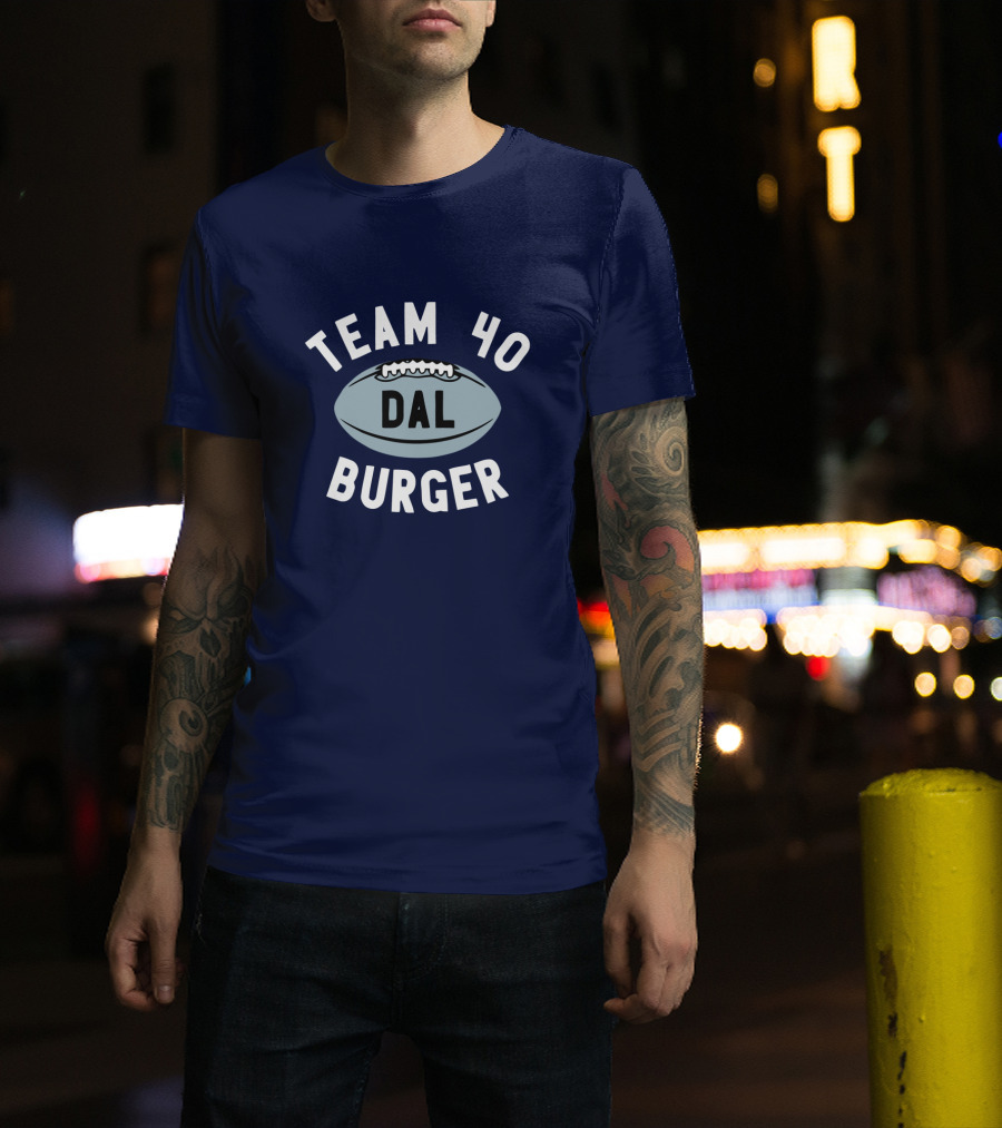 Team 40 Burger DAL Football T-Shirt