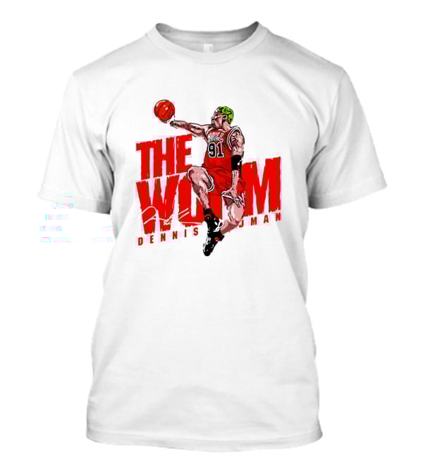 Dennis Rodman The Worm Chicago Bulls 91 Basketball T-Shirt