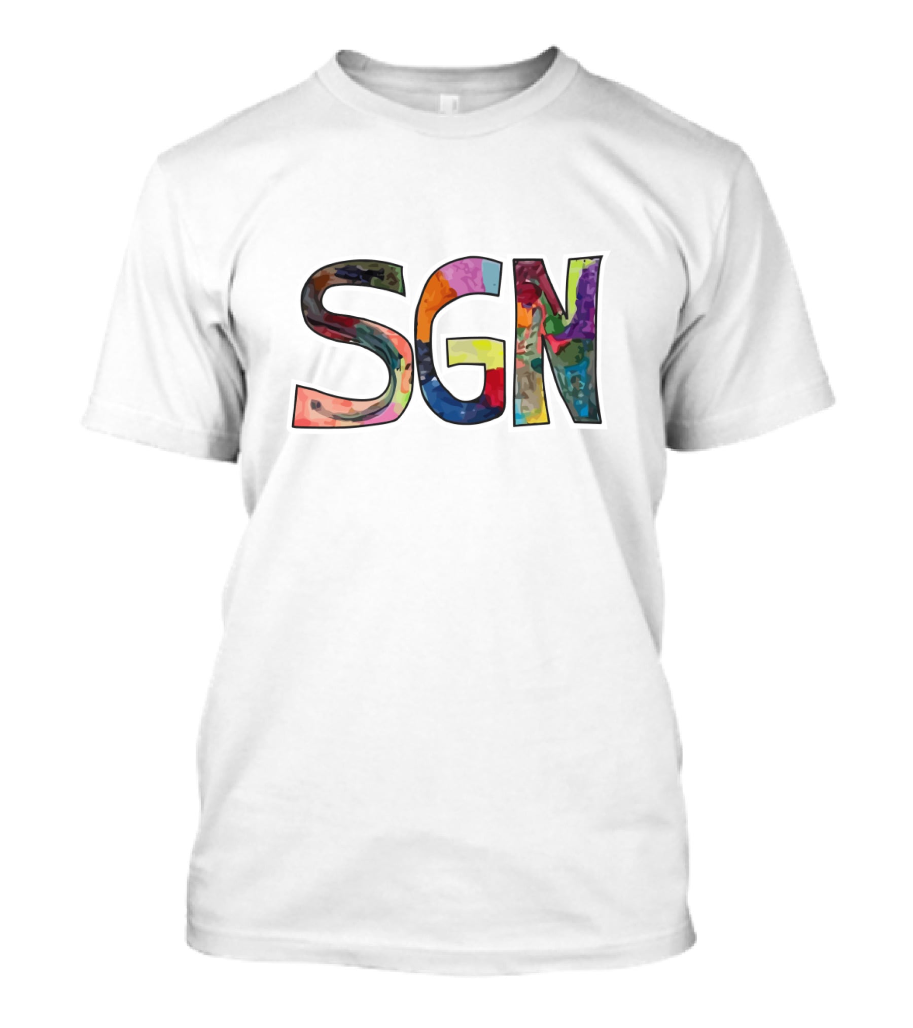 SGN Colorful Letters Merch T-Shirt